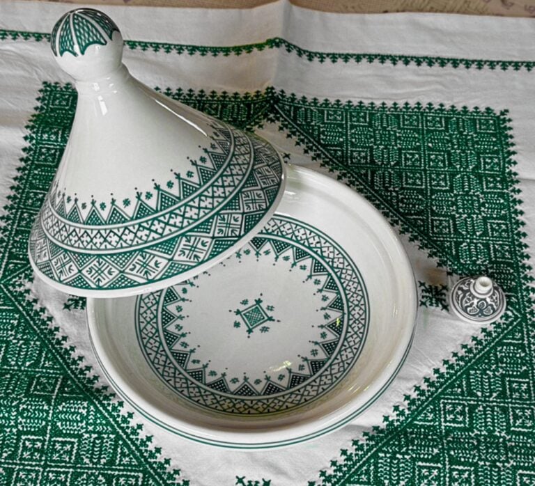 Moroccan Tagine Green Serving Tagine 22cm 1 768x698